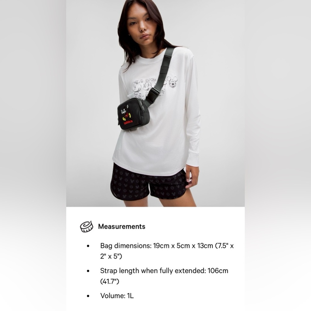 lululemon athletica Black Mickey Mouse Belt Bag - Picture 9 of 12